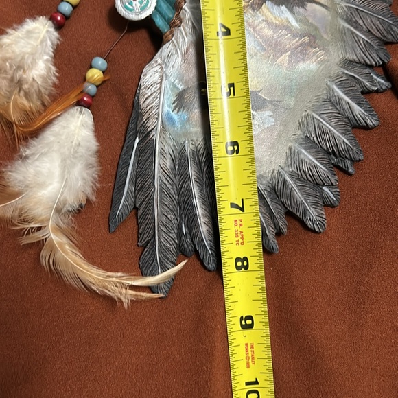 The Bradford Exchange Warrior Headdress With Bird Art Wall Decor:Soaring Spirits - Picture 4 of 5